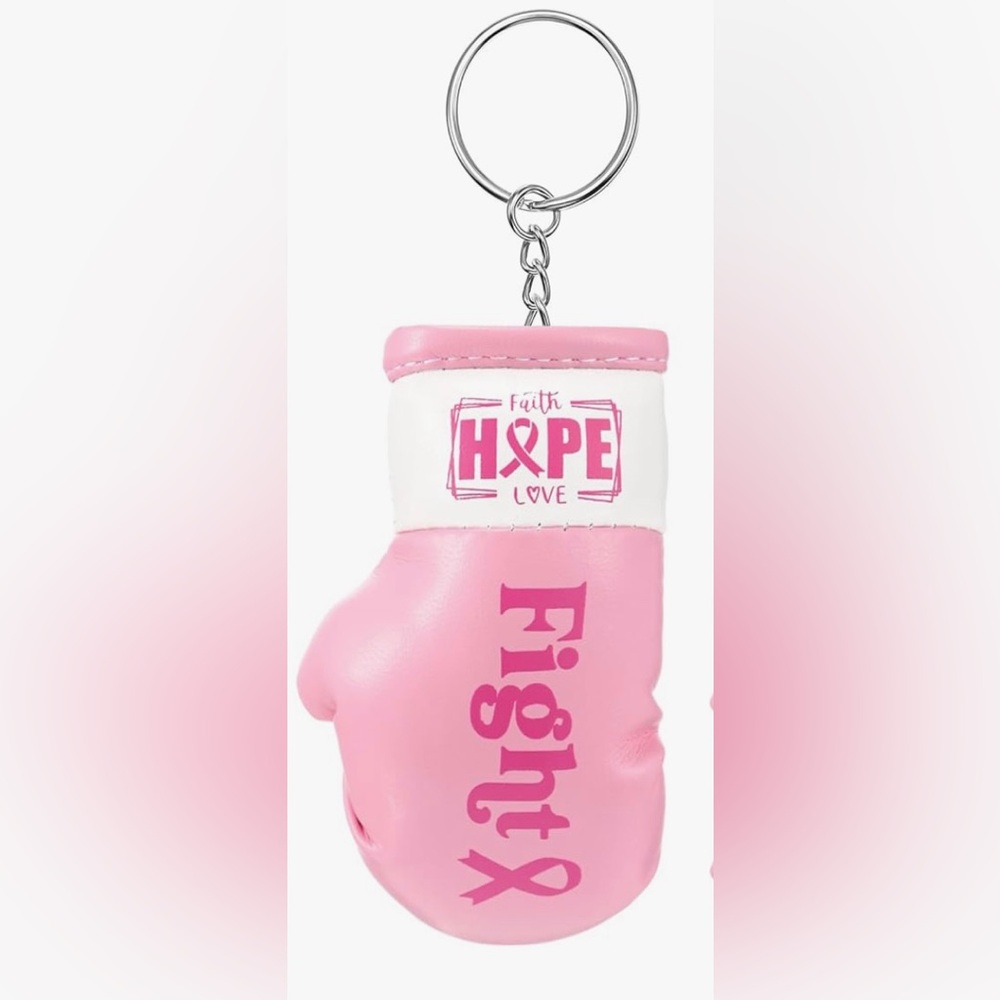 Pink Boxing Glove Keychain